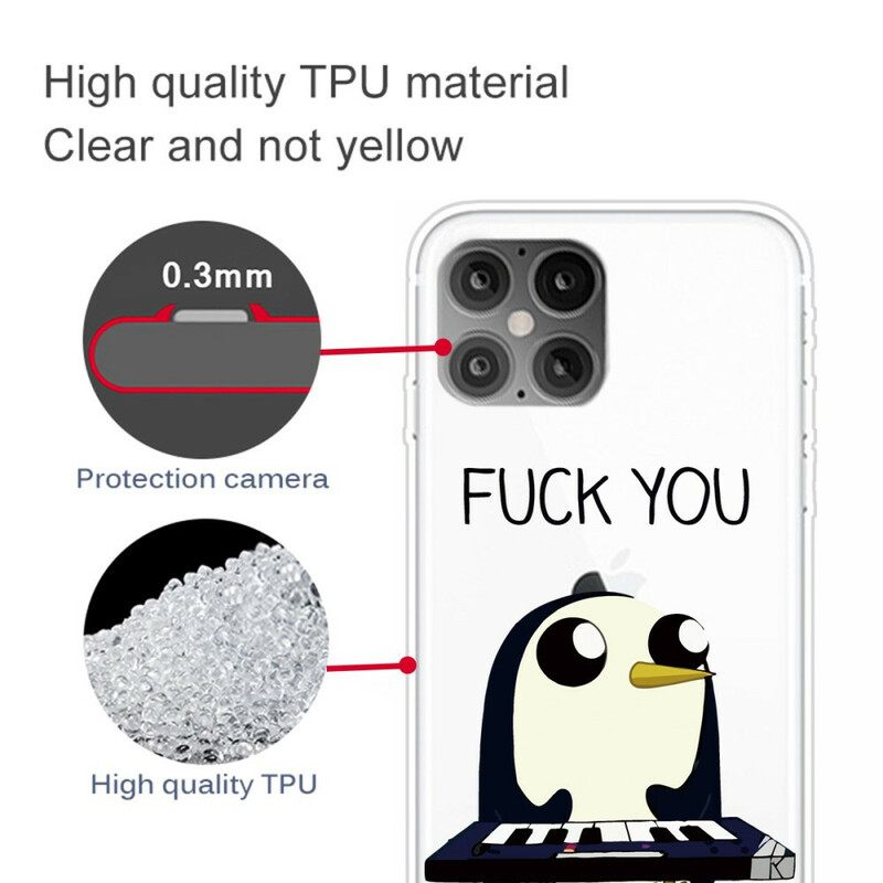 Θήκη iPhone 12 Pro Max Penguin Fuck You