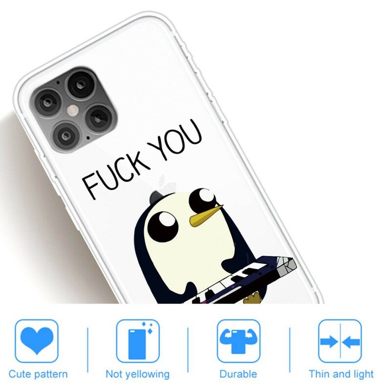 Θήκη iPhone 12 Pro Max Penguin Fuck You