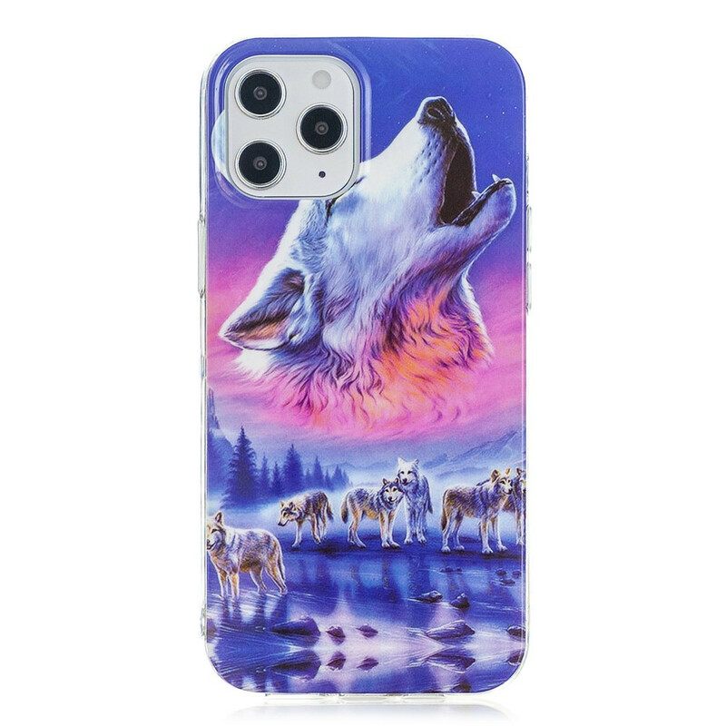 Θήκη iPhone 12 Pro Max Σειρά Fluorescent Wolf