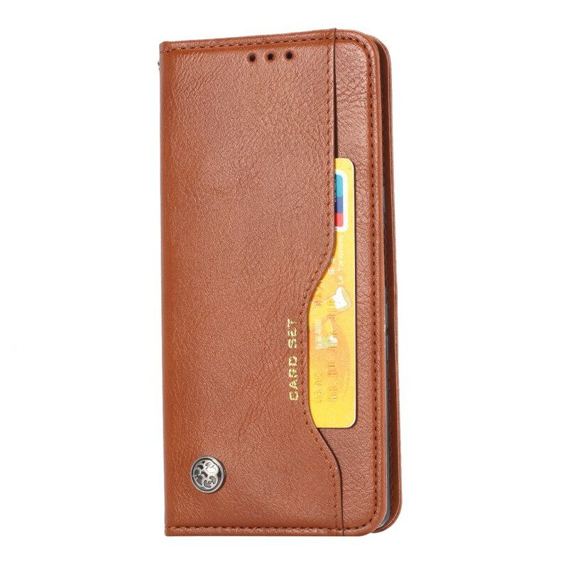 θηκη κινητου iPhone 12 Pro Max Θήκη Flip Θήκη Κάρτας Από Faux Leather