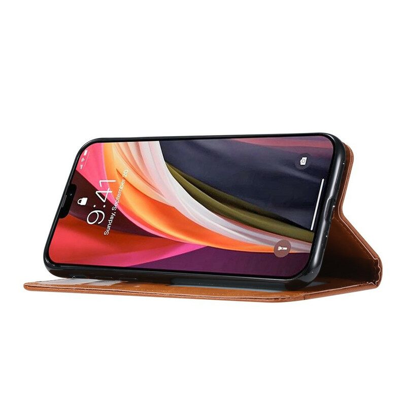 θηκη κινητου iPhone 12 Pro Max Θήκη Flip Θήκη Κάρτας Από Faux Leather