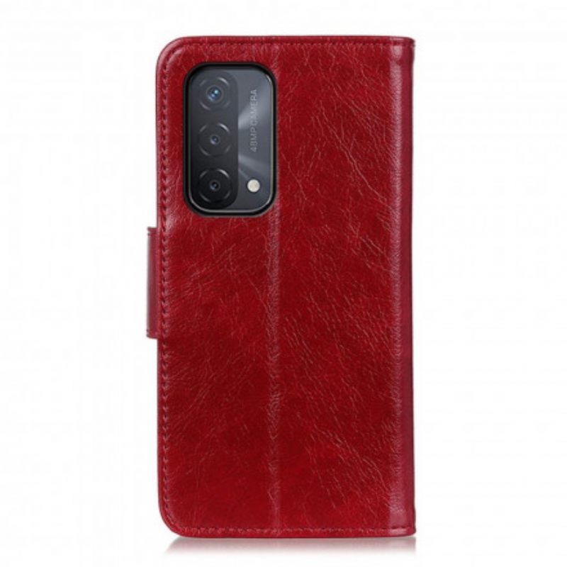 Κάλυμμα Oppo A54 5G / A74 5G Split Nappa Leather