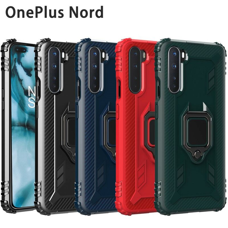 Θήκη OnePlus Nord Δαχτυλίδι Και Ανθρακόνημα