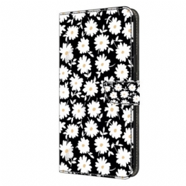 Δερματινη Θηκη Samsung Galaxy S24 Plus 5g Floral Σχέδιο Με Λουράκι