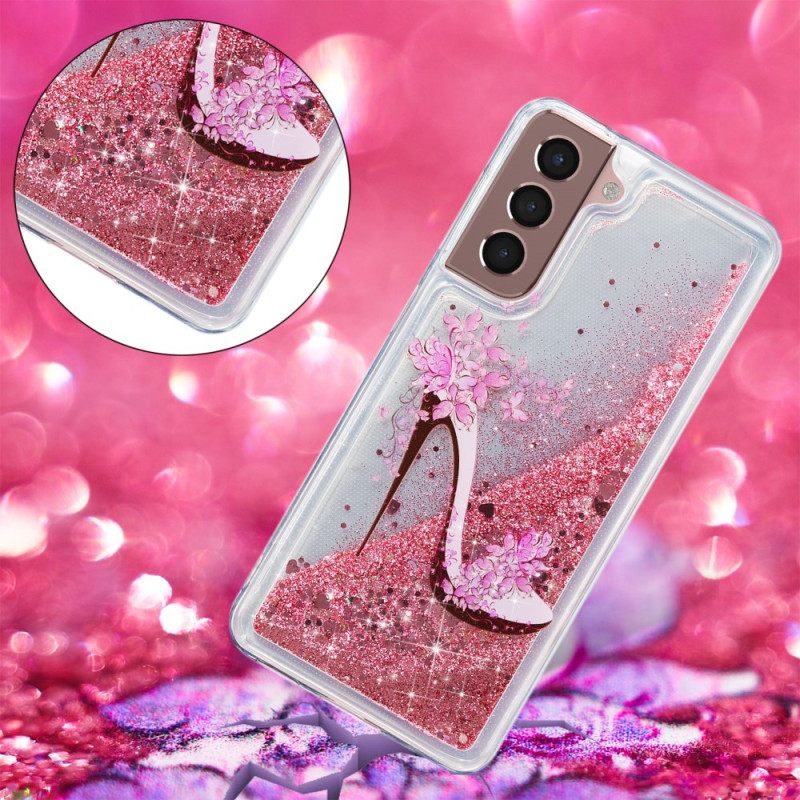 Κάλυμμα Samsung Galaxy S24 Plus 5g Αντλία Υγρού Glitter Σιλικόνης