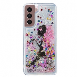 Κάλυμμα Samsung Galaxy S24 Plus 5g Young Girl Liquid Glitter