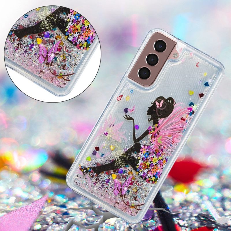 Κάλυμμα Samsung Galaxy S24 Plus 5g Young Girl Liquid Glitter