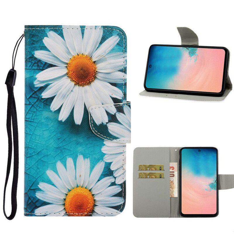 Κάλυμμα Samsung Galaxy S20 με κορδονι Strappy Daisies