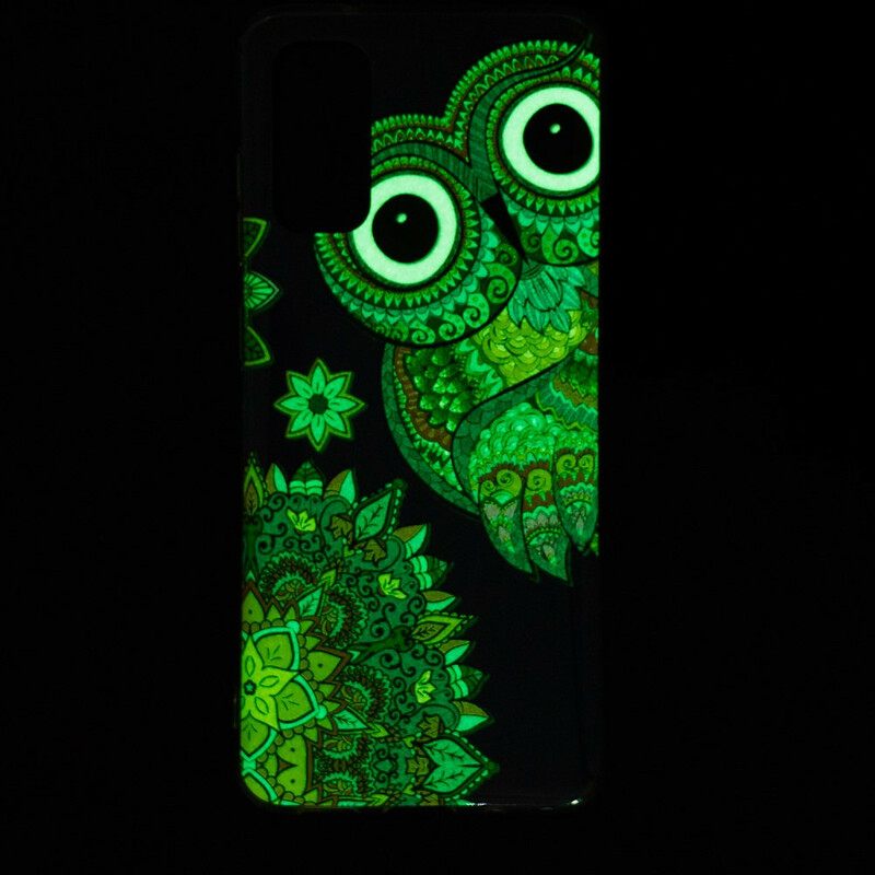 θηκη κινητου Samsung Galaxy S20 Fluorescent Owl Mandala