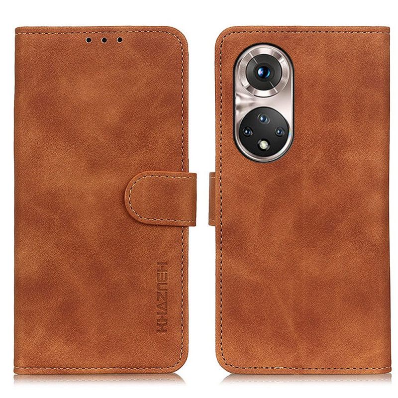 Κάλυμμα Huawei Nova 9 Pro / Honor 50 Pro Vintage Khazneh Leather Effect