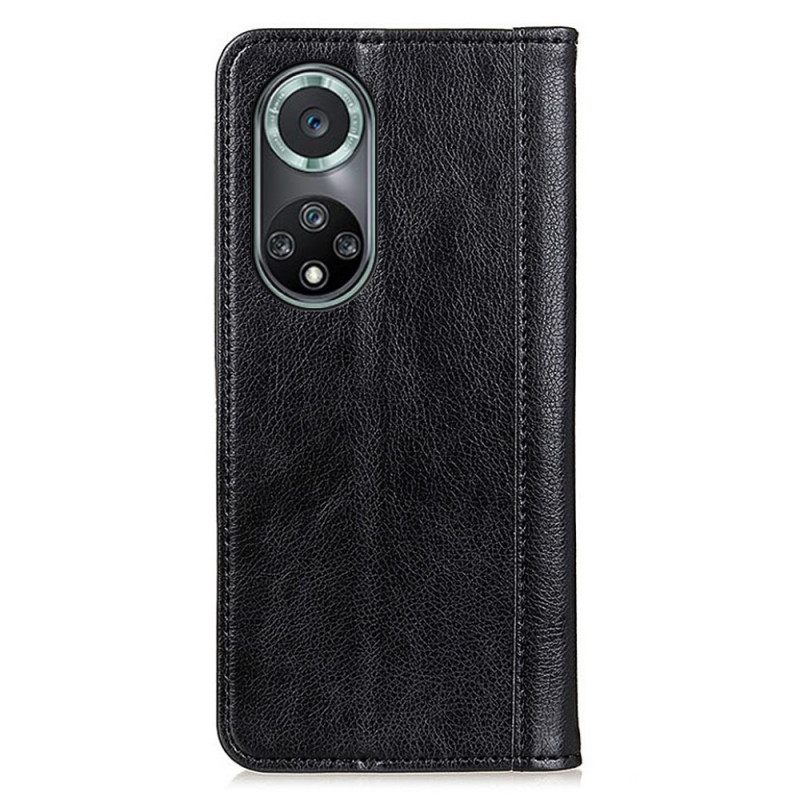 θηκη κινητου Huawei Nova 9 Pro / Honor 50 Pro Θήκη Flip Elegance Split Leather Litchi