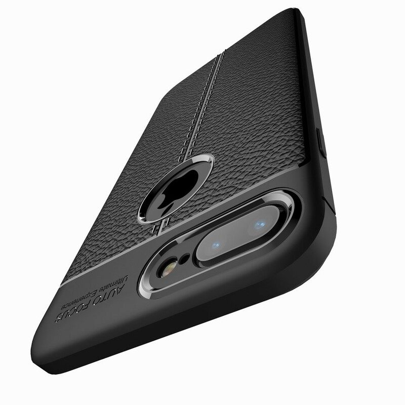 Θήκη iPhone 8 Plus / 7 Plus Δερμάτινο Εφέ Litchi Διπλής Γραμμής