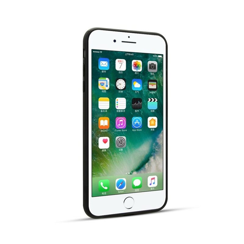 Θήκη iPhone 8 Plus / 7 Plus Γνήσιο Δέρμα Litchi