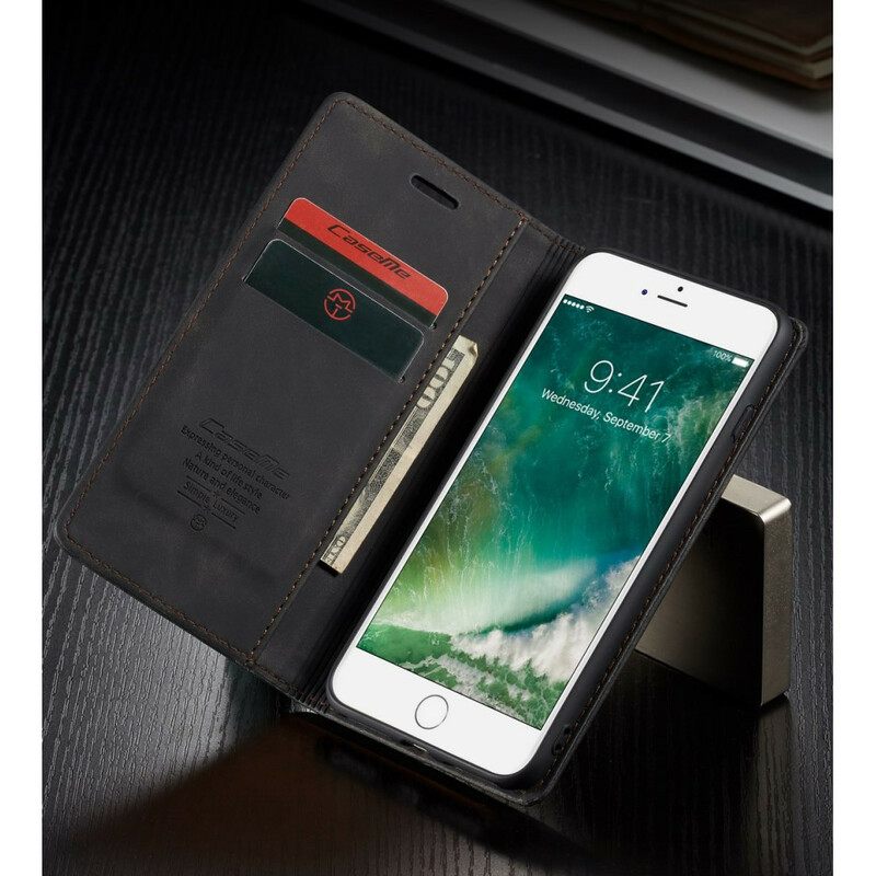 θηκη κινητου iPhone 8 Plus / 7 Plus Θήκη Flip Caseme Faux Leather