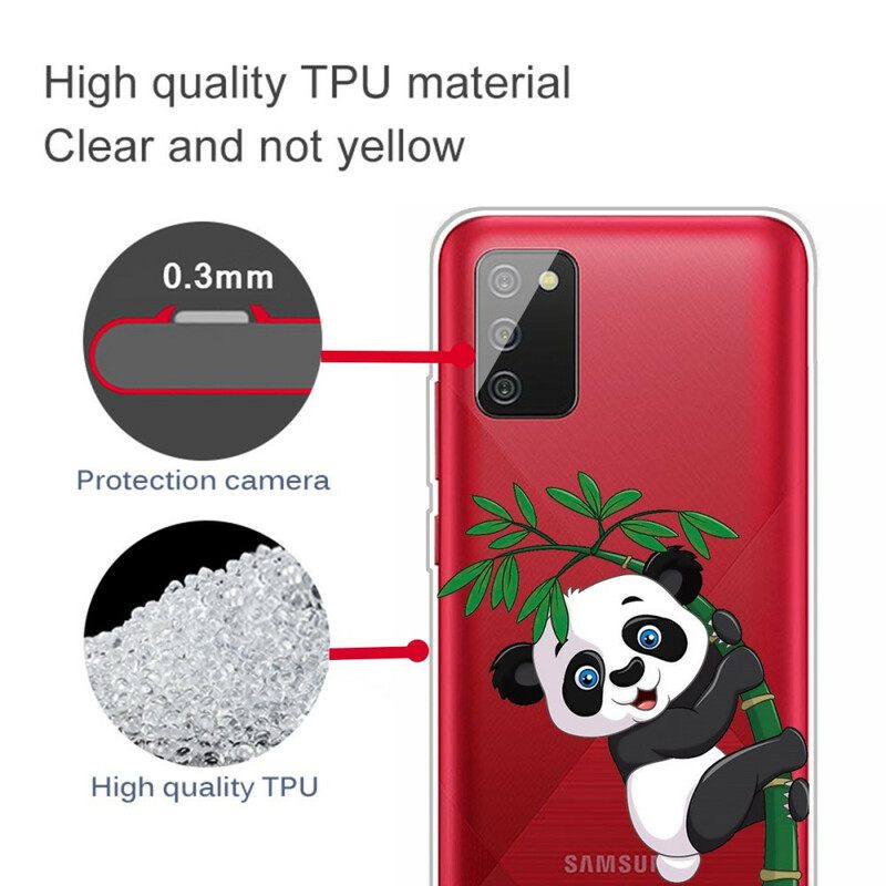 θηκη κινητου Samsung Galaxy A02s Panda Panda On Bamboo