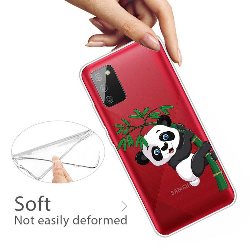 θηκη κινητου Samsung Galaxy A02s Panda Panda On Bamboo