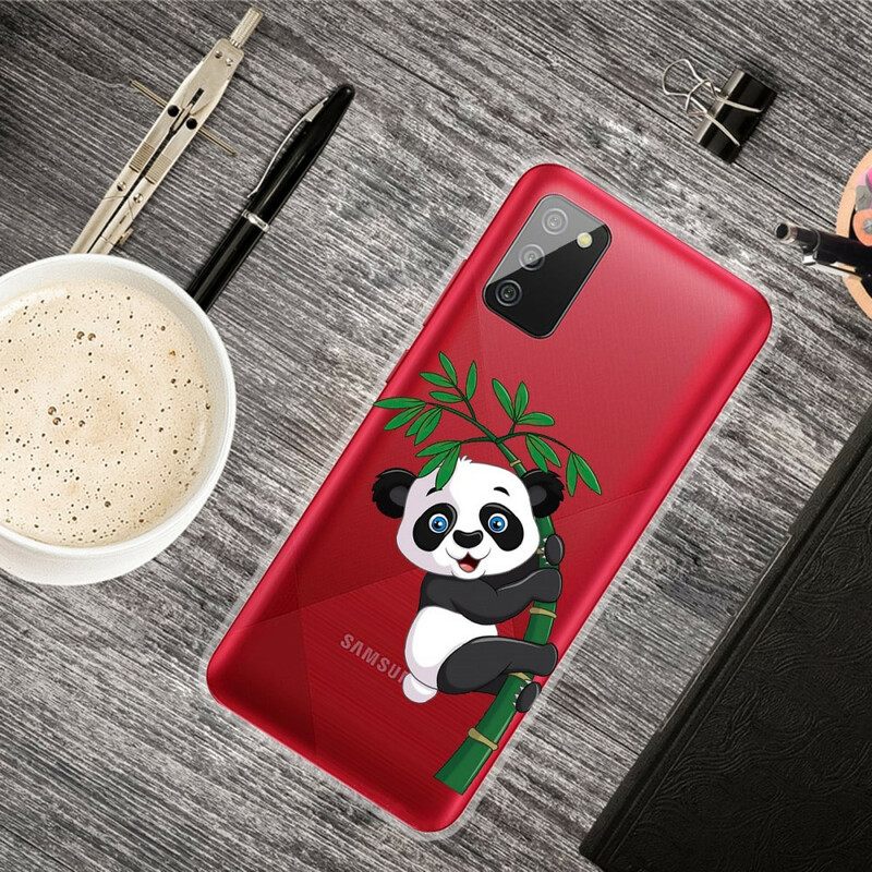 θηκη κινητου Samsung Galaxy A02s Panda Panda On Bamboo