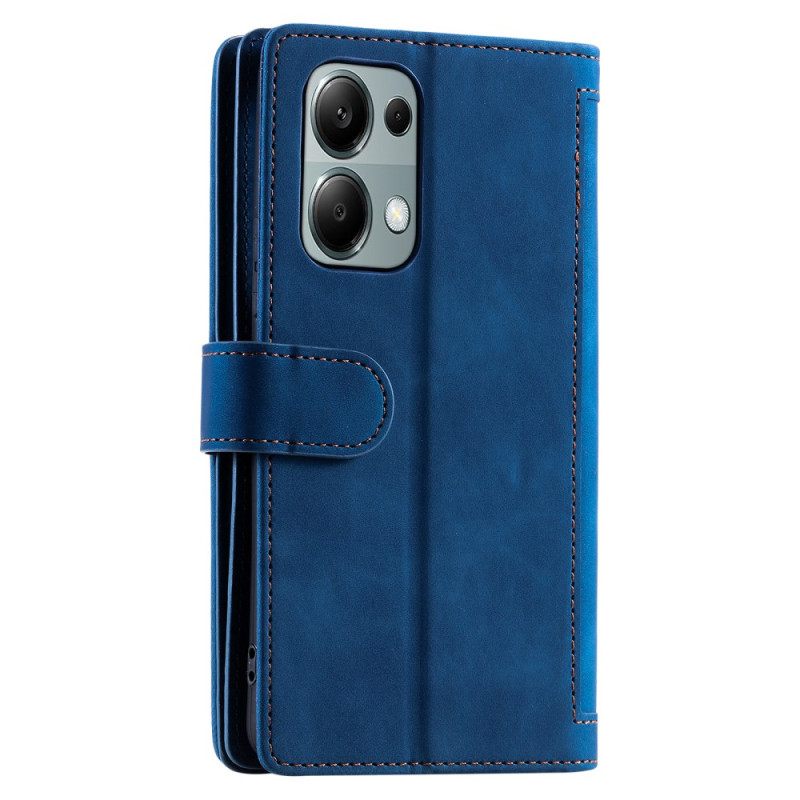 Δερματινη Θηκη Xiaomi Redmi Note 13 Pro 4g Κάτοχοι Καρτών Wallet 9 Σιλικόνης