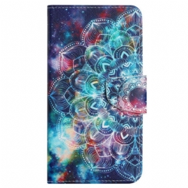 Δερματινη Θηκη Xiaomi Redmi Note 13 Pro 4g Starry Sky Και Lanyard Mandala