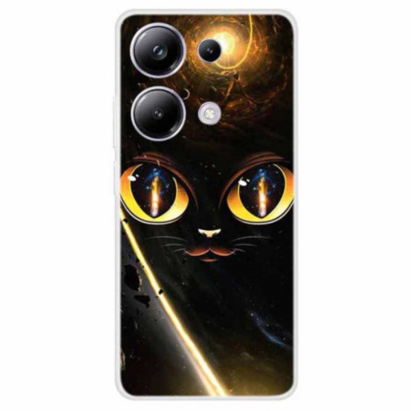 Κάλυμμα Xiaomi Redmi Note 13 Pro 4g Cat Eyes Σιλικόνης