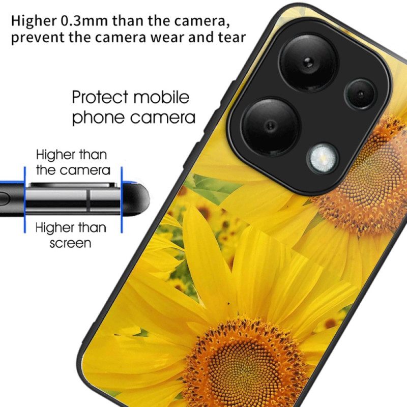 Κάλυμμα Xiaomi Redmi Note 13 Pro 4g Tempered Glass Sunflowers