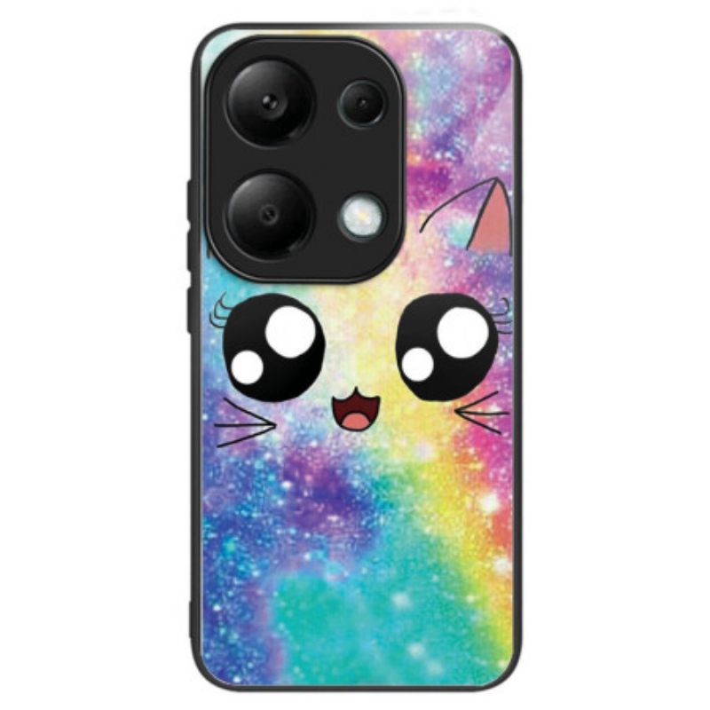 Κάλυμμα Xiaomi Redmi Note 13 Pro 4g Tempered Glassrainbow Cat Σιλικόνης