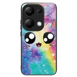 Κάλυμμα Xiaomi Redmi Note 13 Pro 4g Tempered Glassrainbow Cat Σιλικόνης