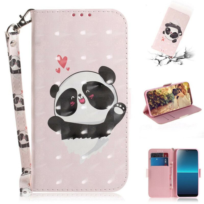 Κάλυμμα Sony Xperia L4 με κορδονι Panda Love Strap