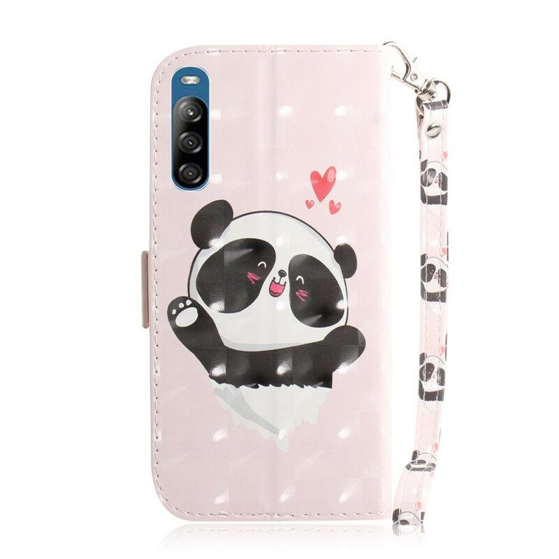 Κάλυμμα Sony Xperia L4 με κορδονι Panda Love Strap