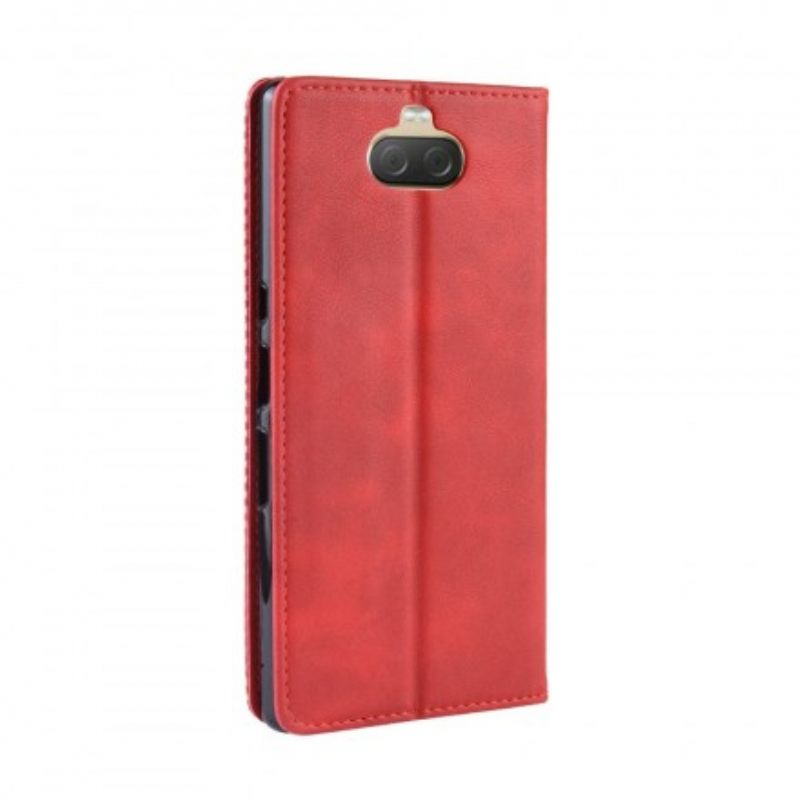 θηκη κινητου Sony Xperia 10 Θήκη Flip Faux Leather Vintage Απλό