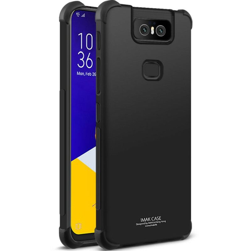 Θήκη Asus ZenFone 6 Εύκαμπτη Σιλικόνη Με Φιλμ Για Οθόνη Imak