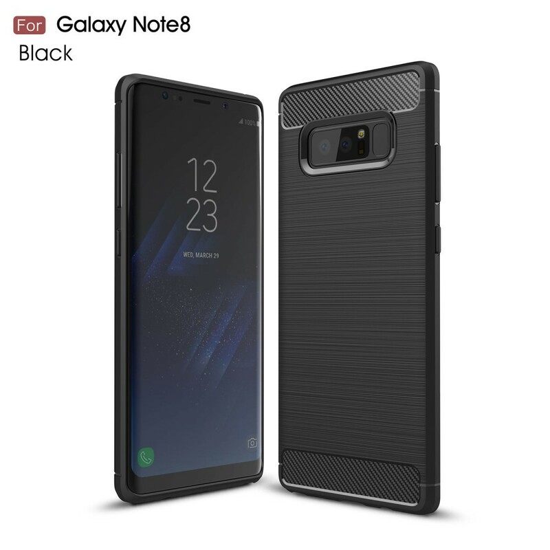 Θήκη Samsung Galaxy Note 8 Βουρτσισμένο Ανθρακόνημα