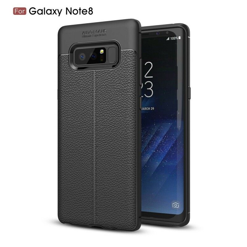 Θήκη Samsung Galaxy Note 8 Δερμάτινο Εφέ Litchi Double Line