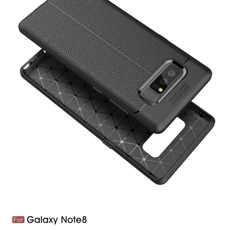 Θήκη Samsung Galaxy Note 8 Δερμάτινο Εφέ Litchi Double Line