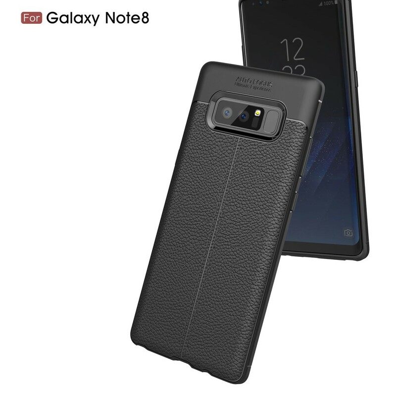 Θήκη Samsung Galaxy Note 8 Δερμάτινο Εφέ Litchi Double Line