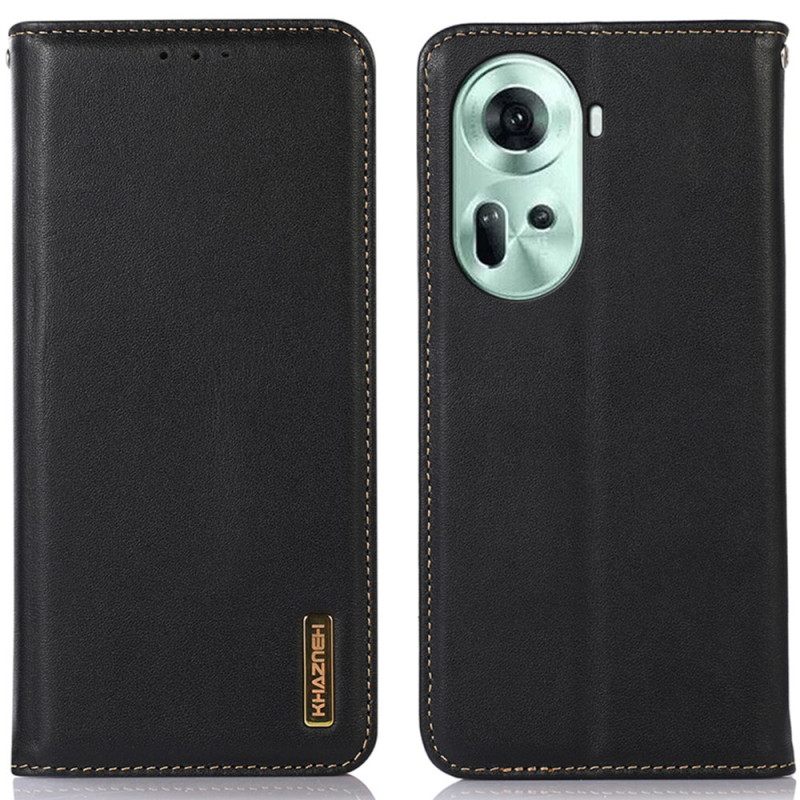 Δερματινη Θηκη Oppo Reno 11 5g Khazneh Nappa Leather Σιλικόνης