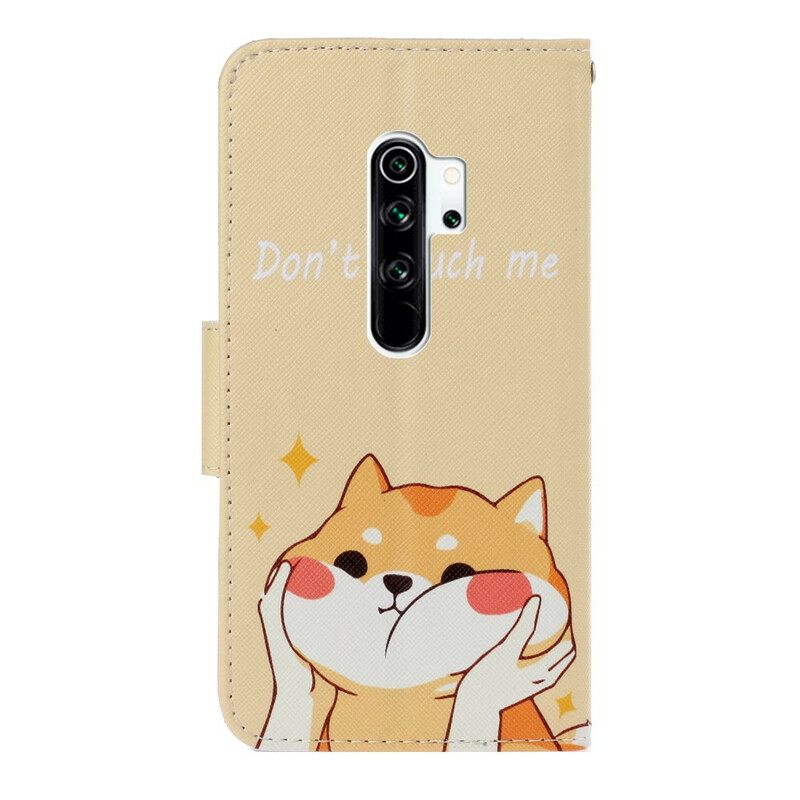 Κάλυμμα Xiaomi Redmi Note 8 Pro με κορδονι Μην Με Αγγίζεις Strappy Cat