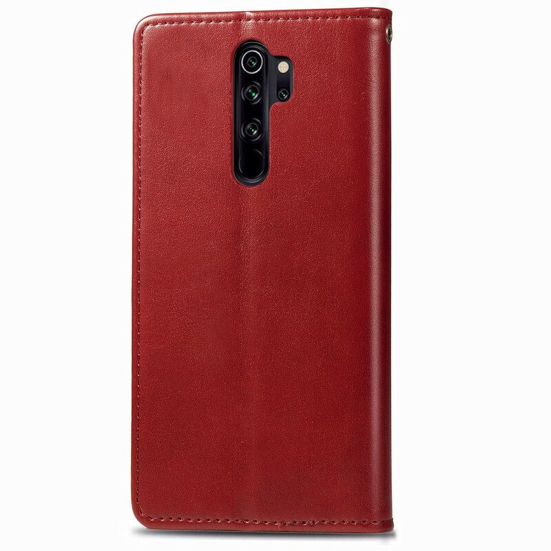 Κάλυμμα Xiaomi Redmi Note 8 Pro Συνθετικό Δέρμα Και Vintage Κούμπωμα