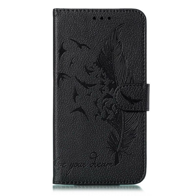 Θήκη Flip Xiaomi Redmi Note 8 Pro Faux Leather Live Your Dream