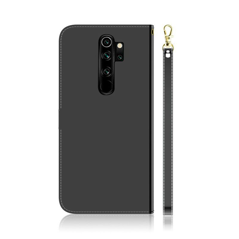 Θήκη Flip Xiaomi Redmi Note 8 Pro Κάλυμμα Καθρέφτη Από Απομίμηση Δέρματος