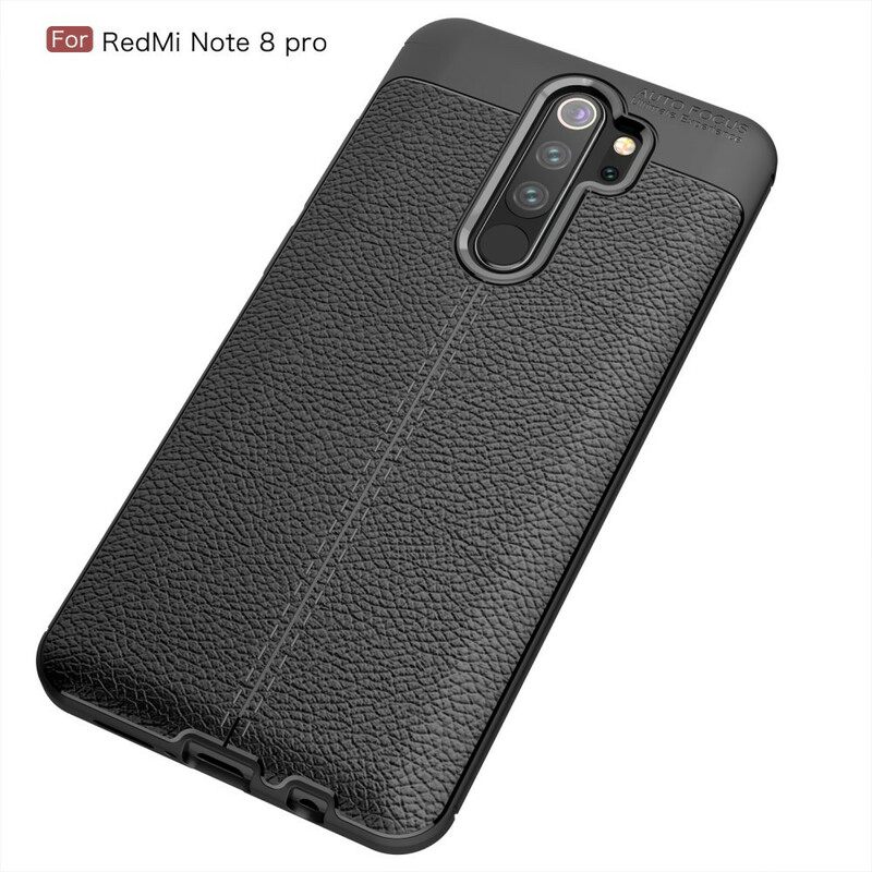 θηκη κινητου Xiaomi Redmi Note 8 Pro Δερμάτινο Εφέ Litchi Διπλής Γραμμής