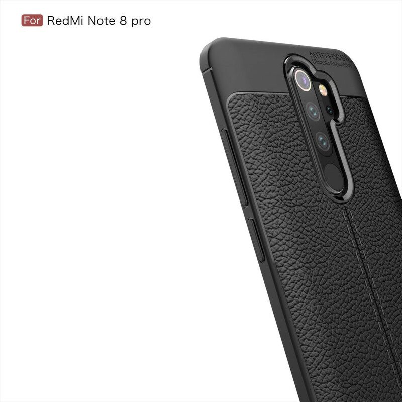 θηκη κινητου Xiaomi Redmi Note 8 Pro Δερμάτινο Εφέ Litchi Διπλής Γραμμής