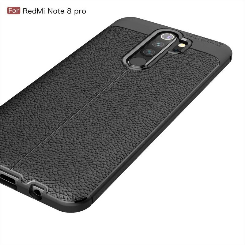 θηκη κινητου Xiaomi Redmi Note 8 Pro Δερμάτινο Εφέ Litchi Διπλής Γραμμής