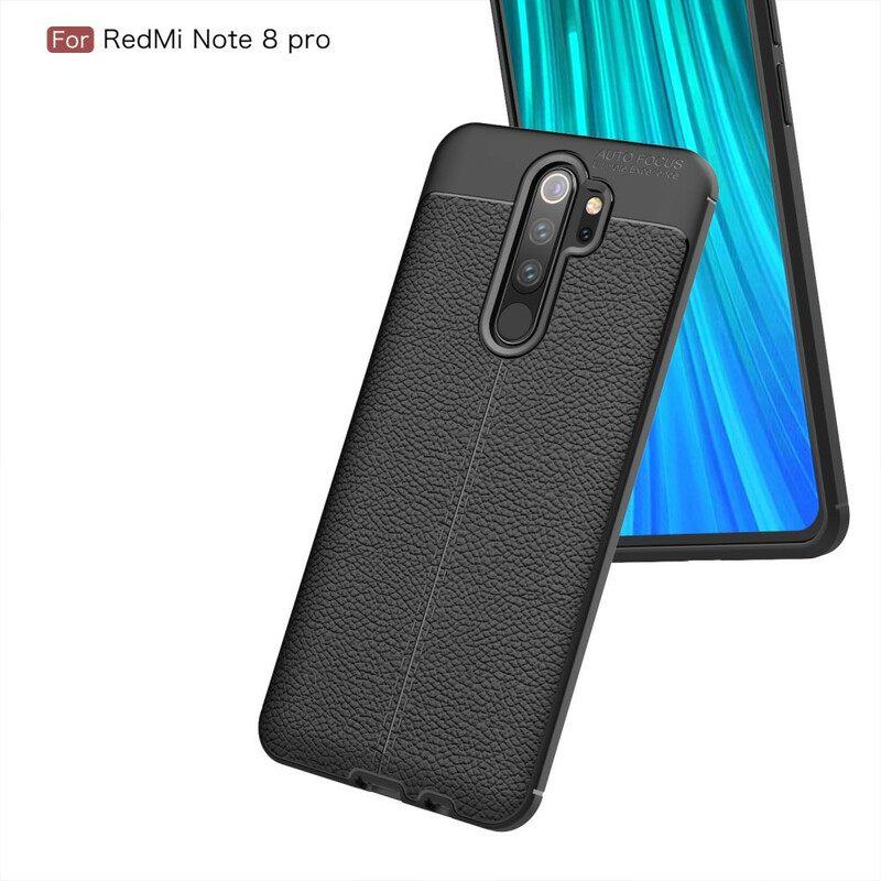 θηκη κινητου Xiaomi Redmi Note 8 Pro Δερμάτινο Εφέ Litchi Διπλής Γραμμής