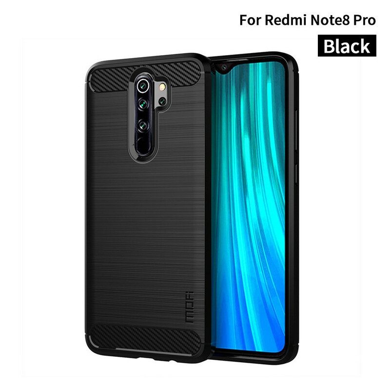 Θήκη Xiaomi Redmi Note 8 Pro Mofi Brushed Carbon Fiber