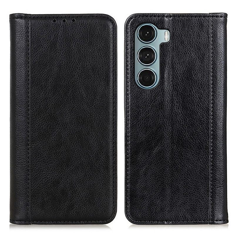 θηκη κινητου Moto G200 5G Θήκη Flip Έκδοση Litchi Split Leather