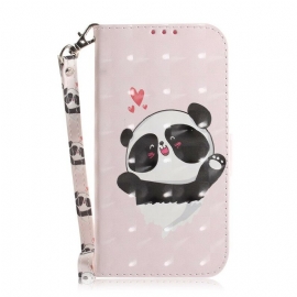 Κάλυμμα Huawei P Smart 2019 / Honor 10 Lite με κορδονι Panda Love With Strap