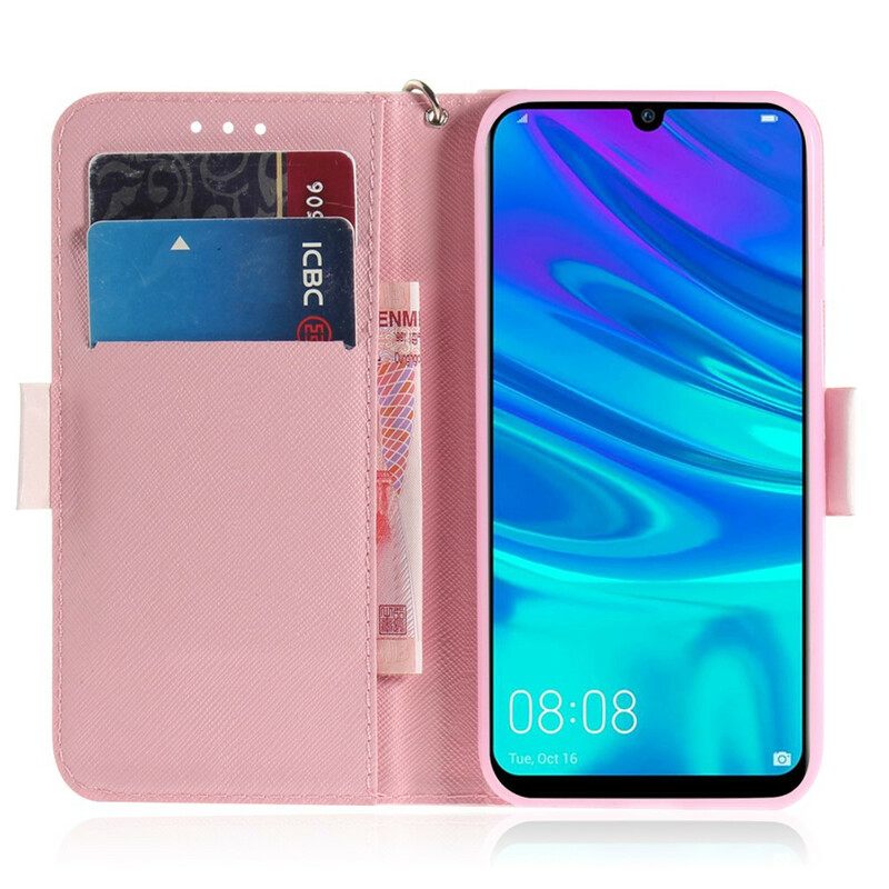 Κάλυμμα Huawei P Smart 2019 / Honor 10 Lite με κορδονι Panda Love With Strap