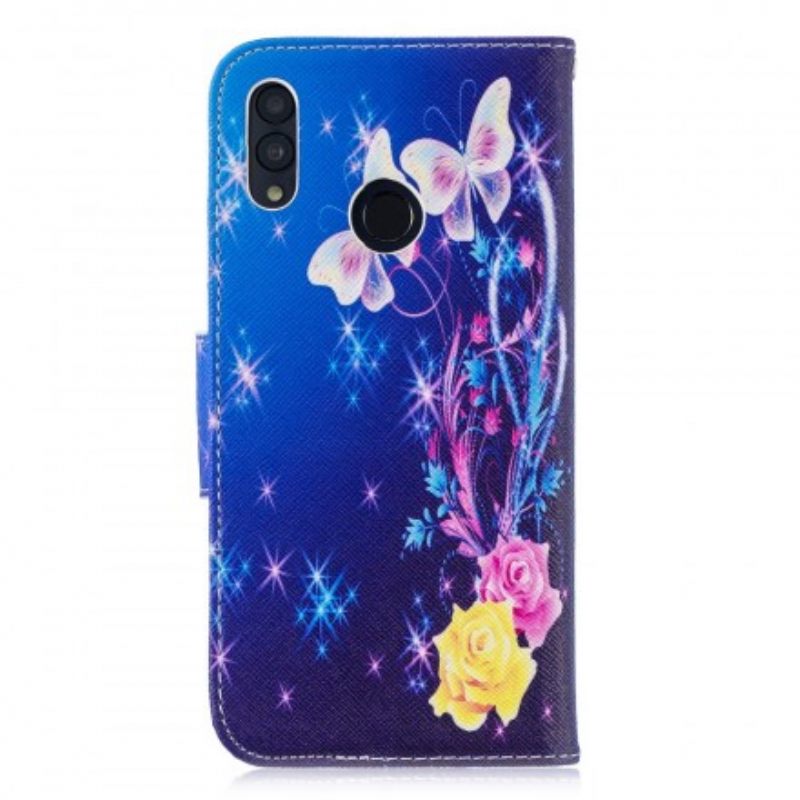 Κάλυμμα Huawei P Smart 2019 / Honor 10 Lite Πεταλούδες Στη Νύχτα