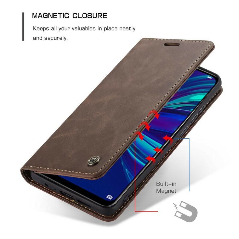 θηκη κινητου Huawei P Smart 2019 / Honor 10 Lite Θήκη Flip Caseme Faux Leather